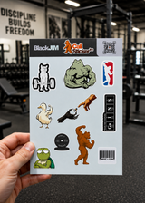 Black Jim - Hoja de Stickers