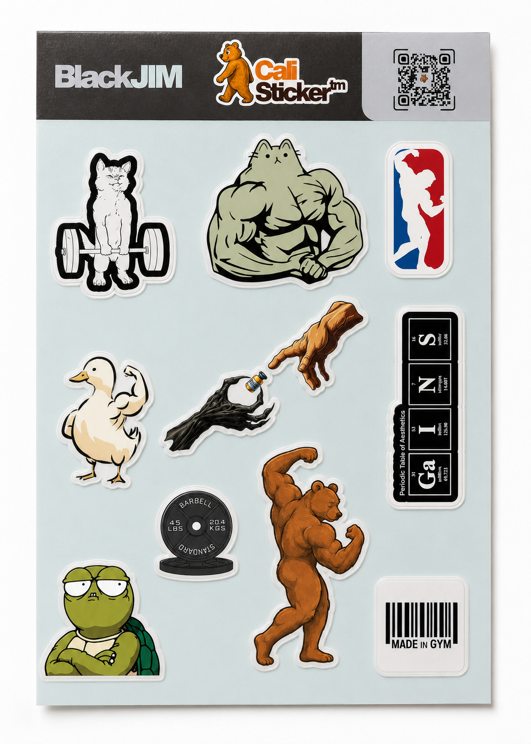 Black Jim - Hoja de Stickers