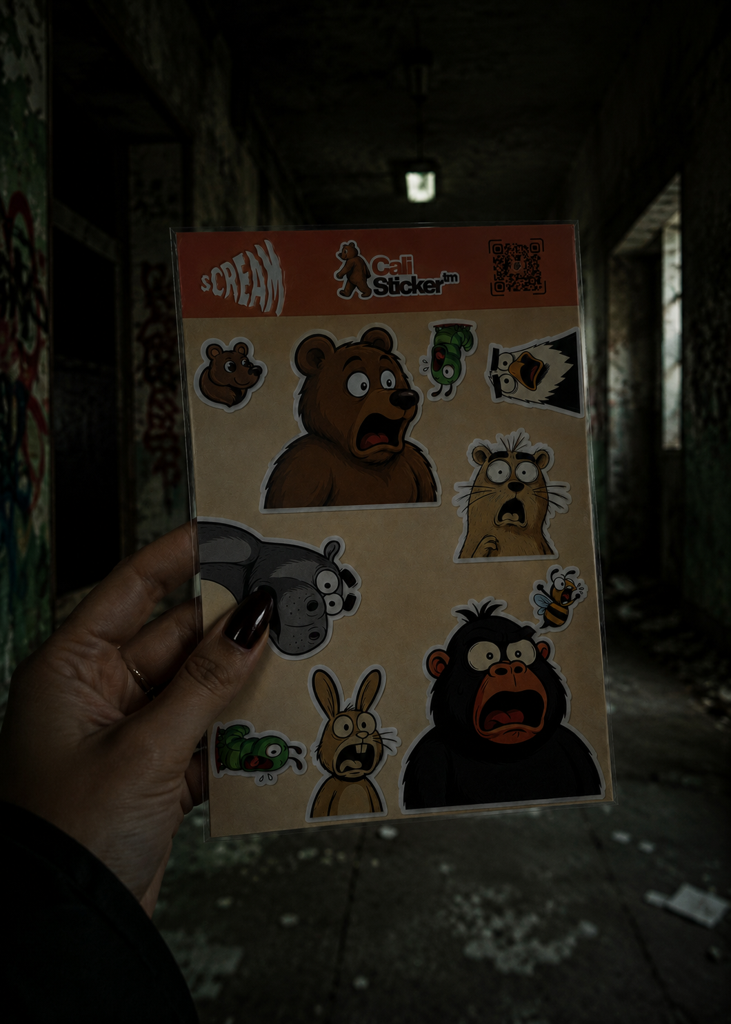 ScreamANIMAL  - Hoja de Stickers