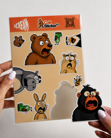 ScreamANIMAL  - Hoja de Stickers