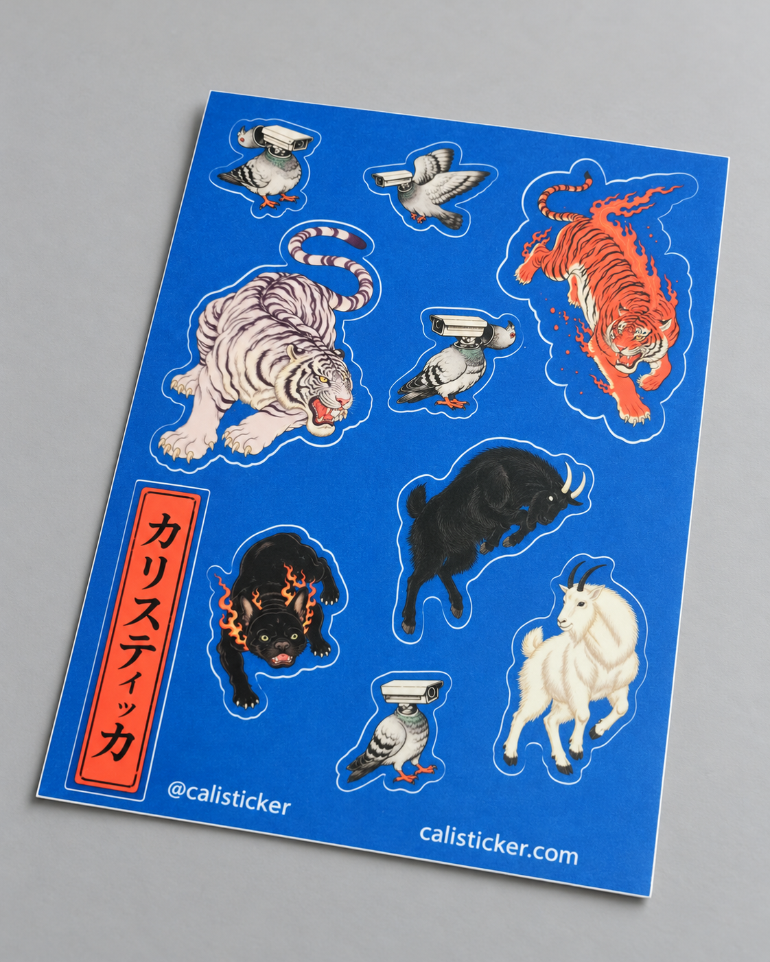 Japa Retro Hoja de stickers