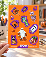Spooky Hoja de stickers