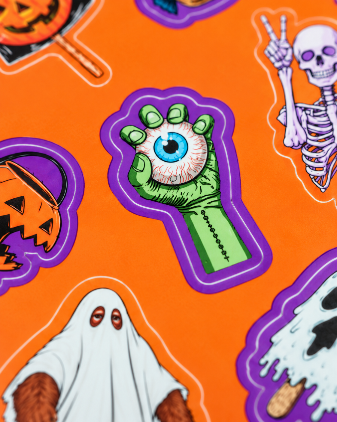 Spooky Hoja de stickers