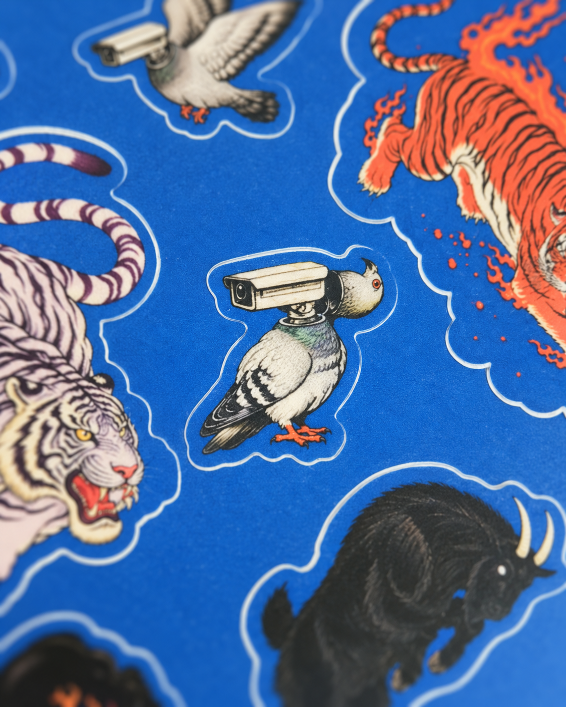 Japa Retro Hoja de stickers