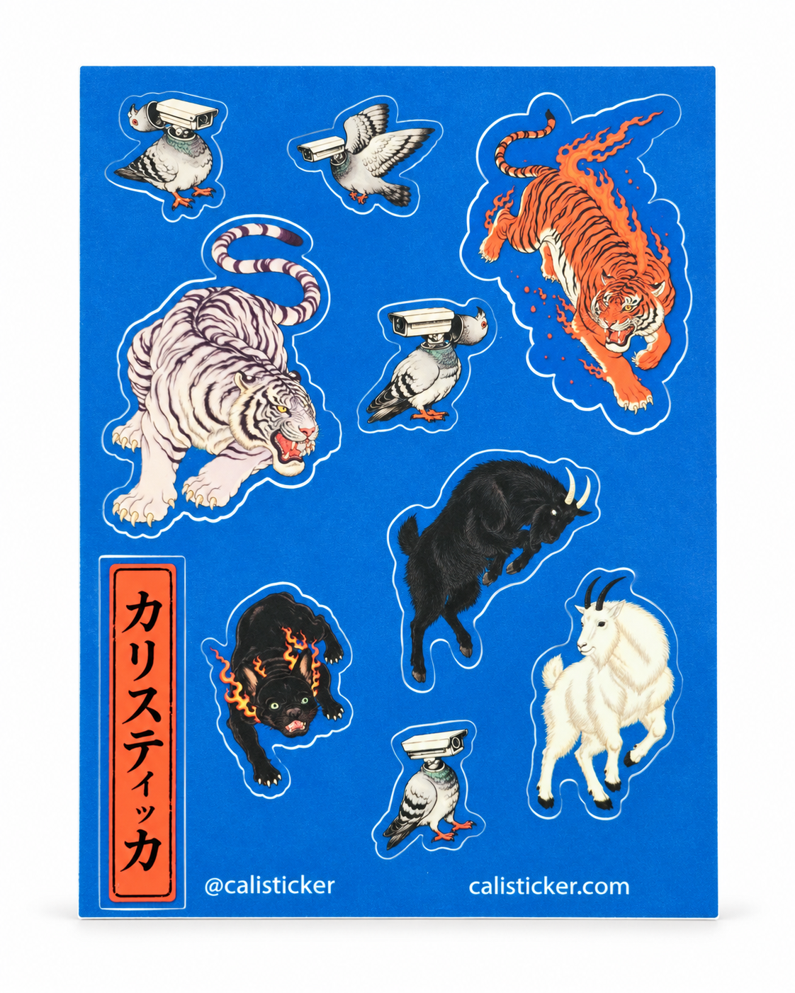 Japa Retro Hoja de stickers