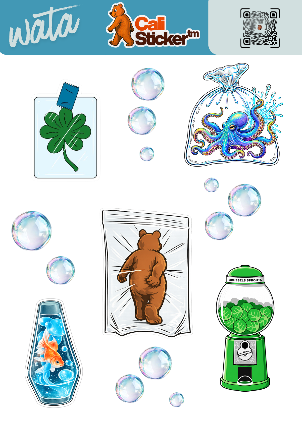WATA - Hoja de Stickers